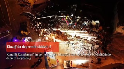 6,8'lik felaket sonrası Türkiye seferber oldu