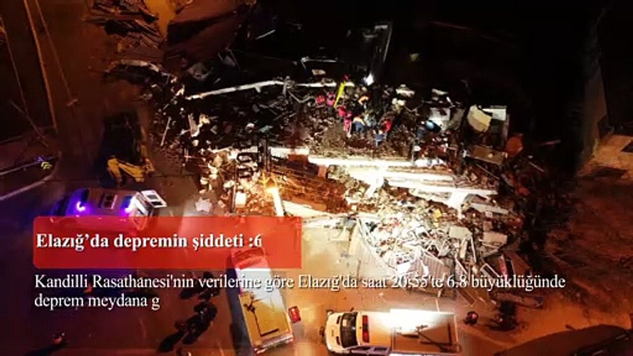 6,8'lik felaket sonrası Türkiye seferber oldu