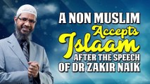 A Non Muslim accepts islam after the speech of Dr Zakir Naik