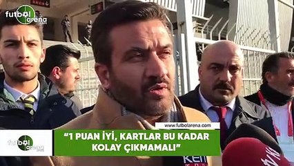 Fatih Mert: "1 puan iyi, kartlar bu kadar kolay çıkmamalı"