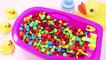 Learn Colors MandMs Chocolate Triple Baby Doll Bath Time and Ice Cream Cones Surprise Toys