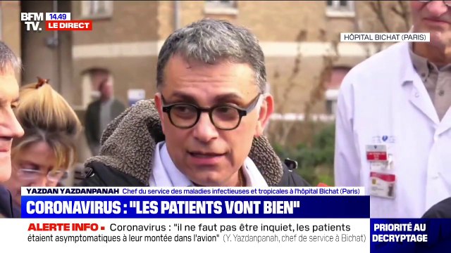 Coronavirus: le chef du service maladies infectieuses de l'hôpital Bichat juge extrêmement faible la probabilité d'une épidémie en France