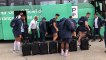 Rugby - Tournoi des 6 Nations : le XV de France arrive à son entraînement à Nice