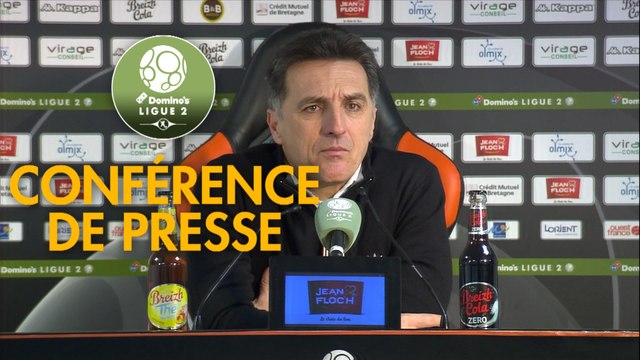 Conférence de presse FC Lorient - AS Nancy Lorraine (2-1) : Christophe PELISSIER (FCL) - Jean-Louis GARCIA (ASNL) - 2019/2020