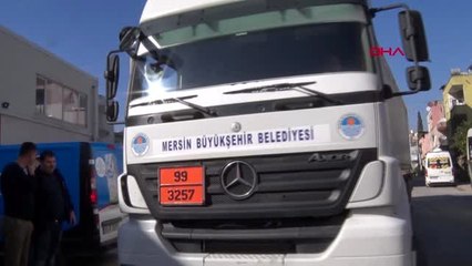 Mersin mersin büyükşehir'den elazığ'a yardım