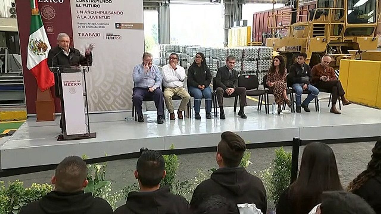 Presidente de México AMLO viaja   a Coahuila a verificar avance sobre el programa de jovenes 2020