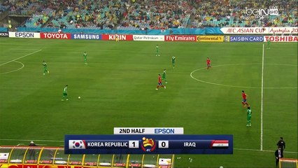 الشوط الثاني مباراة كوريا الجنوبية و العراق 2-0 نصف نهائي كاس اسيا 2015