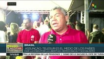 Mov. sociales de Brasil se solidarizan con teleSUR frente a ataques
