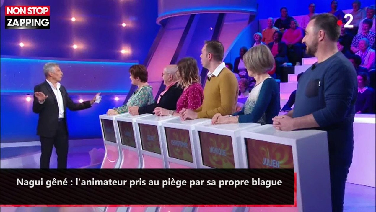 Nagui gêné : l'animateur pris au piège par sa propre blague (vidéo)