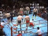 AJPW - 04-20-1991 - Kenta Kobashi-Mitsuharu Misawa-Toshiaki Kawada vs. Akira Taue-Jumbo Tsuruta-Masanobu Fuchi