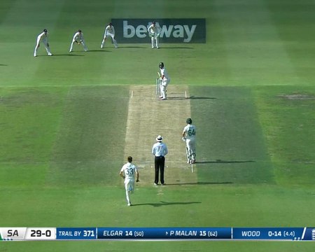 Wood puts England firmly on top with three wickets