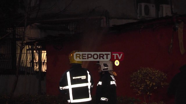 Momenti kur përfshihet nga flakët një dyqan bombolash gazi te 'Myslym Shyri