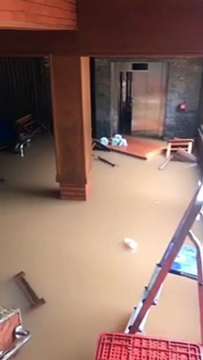 Alagamento na Casa da Bica, em Marechal Floriano