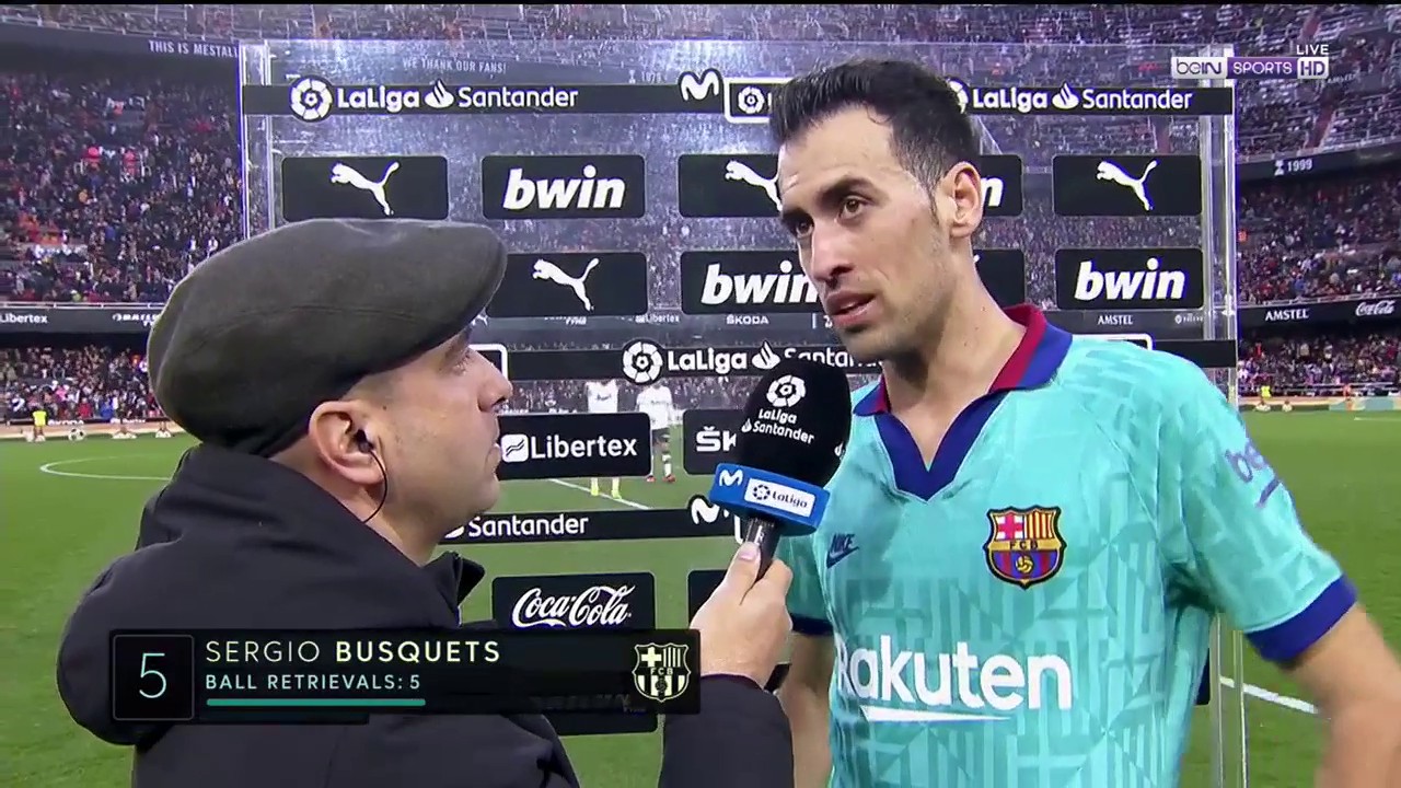 Valencia 2-0 Barcelona: Sergio Busquets Post-Match Interview