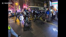 Riot police clear streets as crowd gathers to mark 4th anniversary of Mong Kok riots