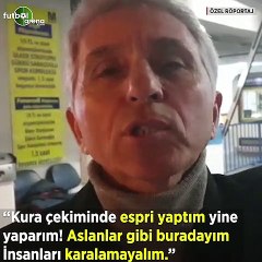 Ali DÜşmez: "Kura çekiminde espri yaptım yine yaparım! Aslanlar gibi buradaym insanları karalamayalım"