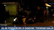 Jalan Penghubung Kabupaten dan Kota Bandung Terendam Banjir