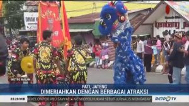 Kirab Budaya Meriahkan Tahun Baru Imlek di Pati