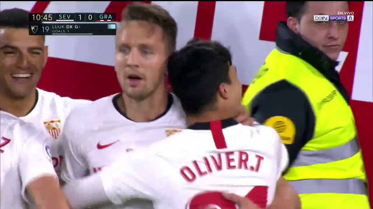 Gol de De Jong para Sevilla ante Granada