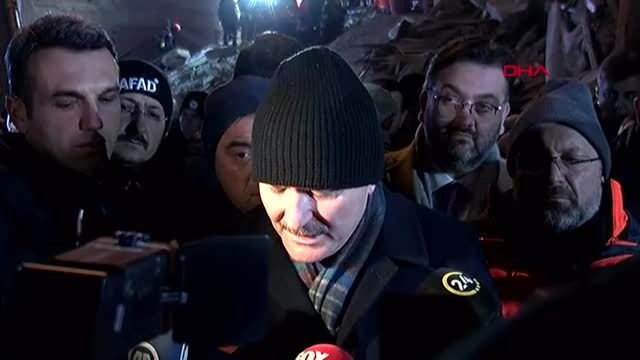 Bakan soylu, bakan koca ve bakan kurum deprem bölgesinde açıklamalarda bulundu