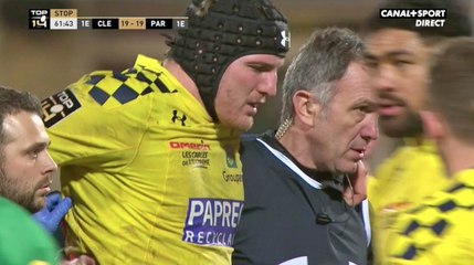 Arthur Iturria se blesse lors du match face au Stade Français