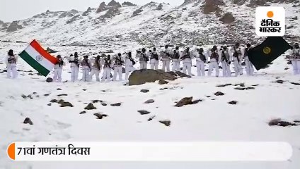 भारत-तिब्बत सीमा पुलिस बस के जवानों का जोश