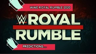 WWE Royal Rumble 2020 Predictions