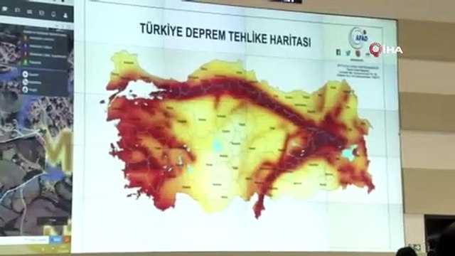 Deprem, AFAD Afet ve Acil Durum Yönetim Merkezinden anbean takip ediliyor