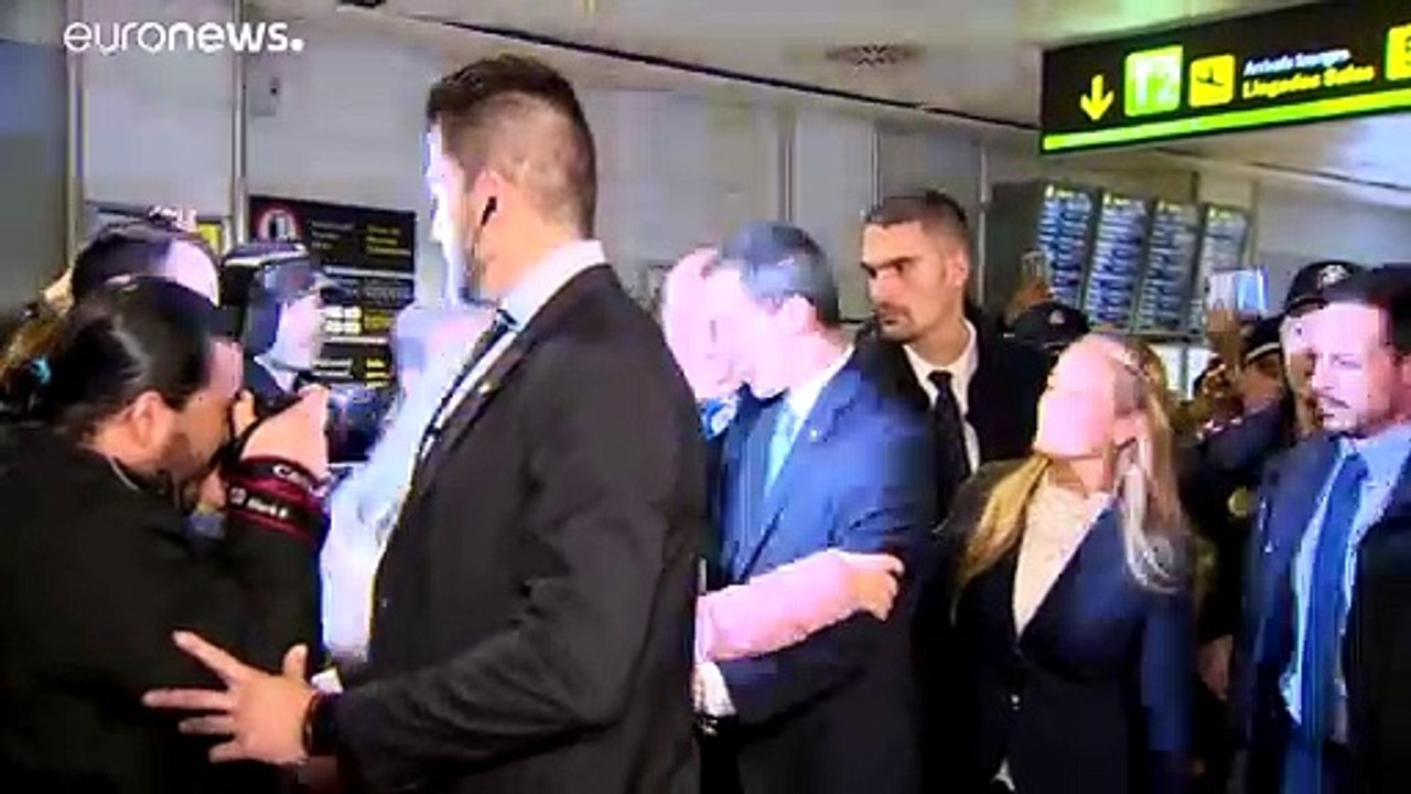 Juan Guaidó spricht vor Exilvenezolanern in Madrid