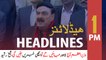 ARY News Headlines | PM Khan has some good news: Sheikh Rasheed | 1 PM | 26 Jan 2020