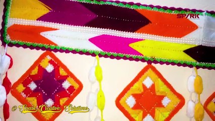 Plastick canvas or net door hanging desigen