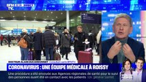 Coronavirus: une équipe médicale à Roissy - 25/01