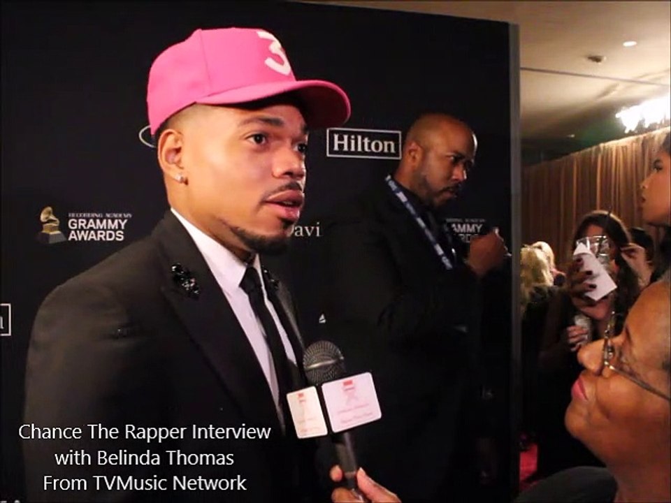 Chance The Rapper Interview - Recording Academy and Clive Davis Pre-Grammy Gala