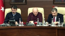 İçişleri Bakanı Soylu ve Sağlık Bakanı Fahrettin Koca, Elazığ ve Malatya'daki son duruma ilişkin açıklamalarda bulundu
