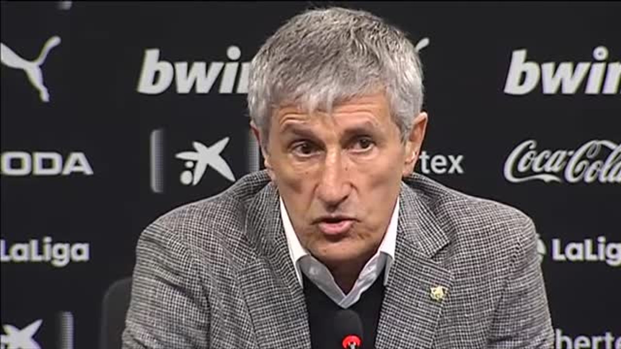 Setién: "Hemos dado muchos pases sin sentido"