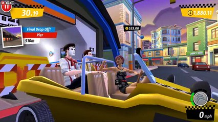 Crazy Taxi City Rush "Beach" Darling be Mime - Android GamePlay #6