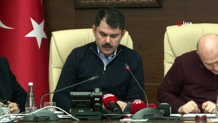 Bakan Kurum Depreme İlişkin Açıklamalarda Bulundu