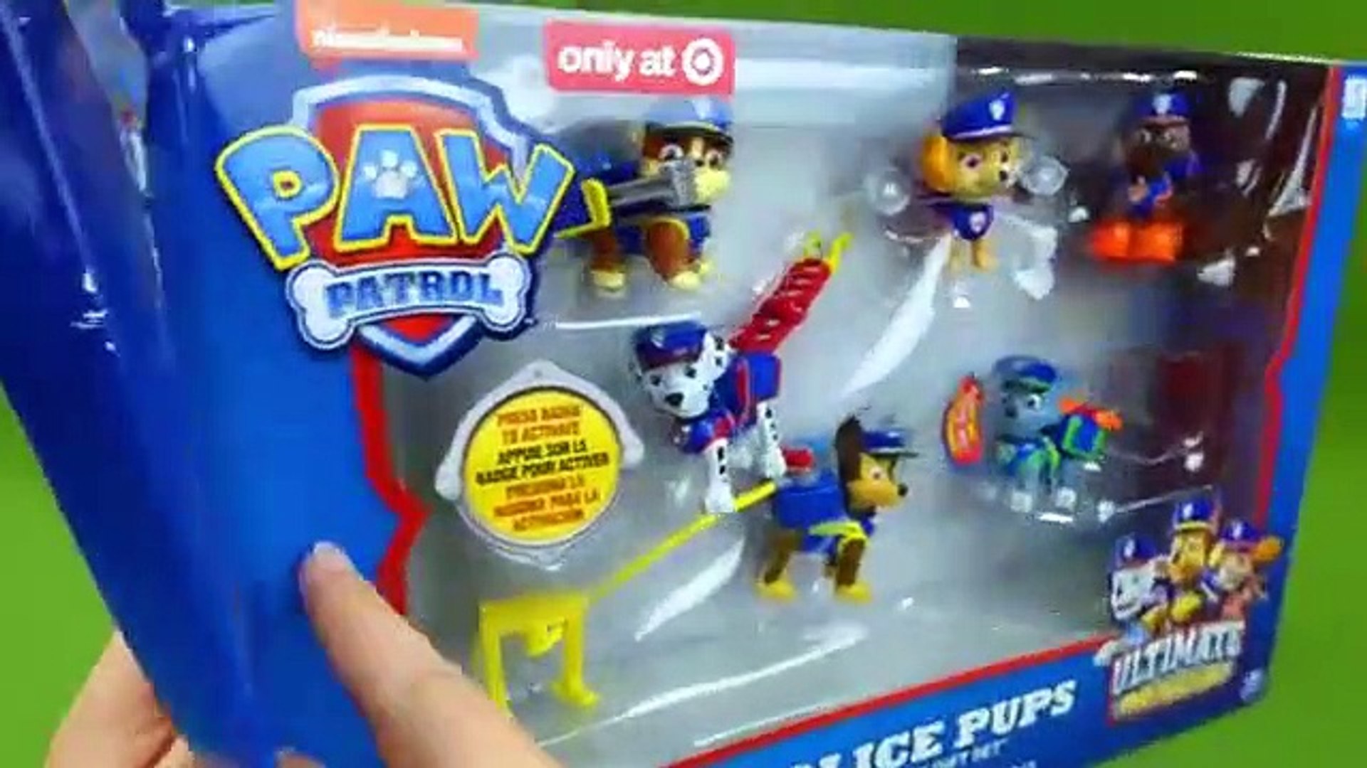 Paw Patrol Toys Ultimate Rescue Police Pups Policeman Chase Fireman  Marshall's Fire Truck Toys Video - video dailymotion