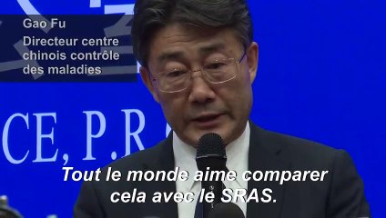 Le nouveau virus "pas aussi puissant que le SRAS", selon responsable chinois