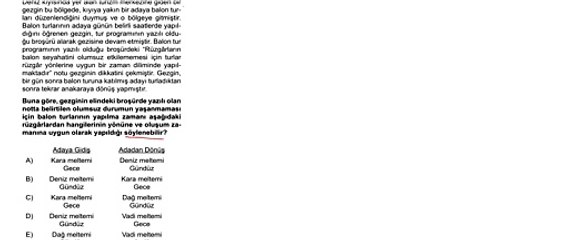 Sıradışı Analiz Yayınları TYT 4. Deneme Sınavı - Sosyal 6. Soru