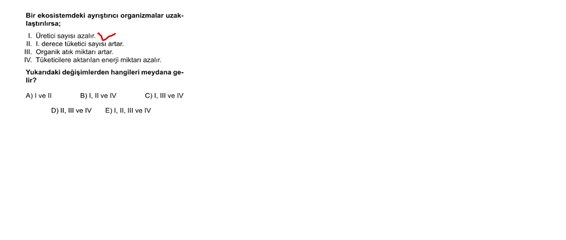 Sıradışı Analiz Yayınları TYT 4. Deneme Sınavı - Fen 20. Soru