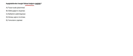 Sıradışı Analiz Yayınları TYT 5. Deneme Sınavı - Fen 13. Soru