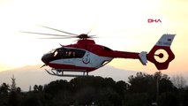 Spor jahovic ambulans helikopterle antalya'ya getirildi