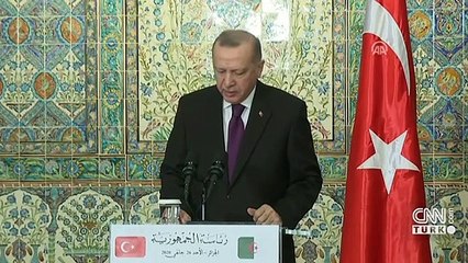 Cumhurbaşkanı Erdoğan Cezayir'de