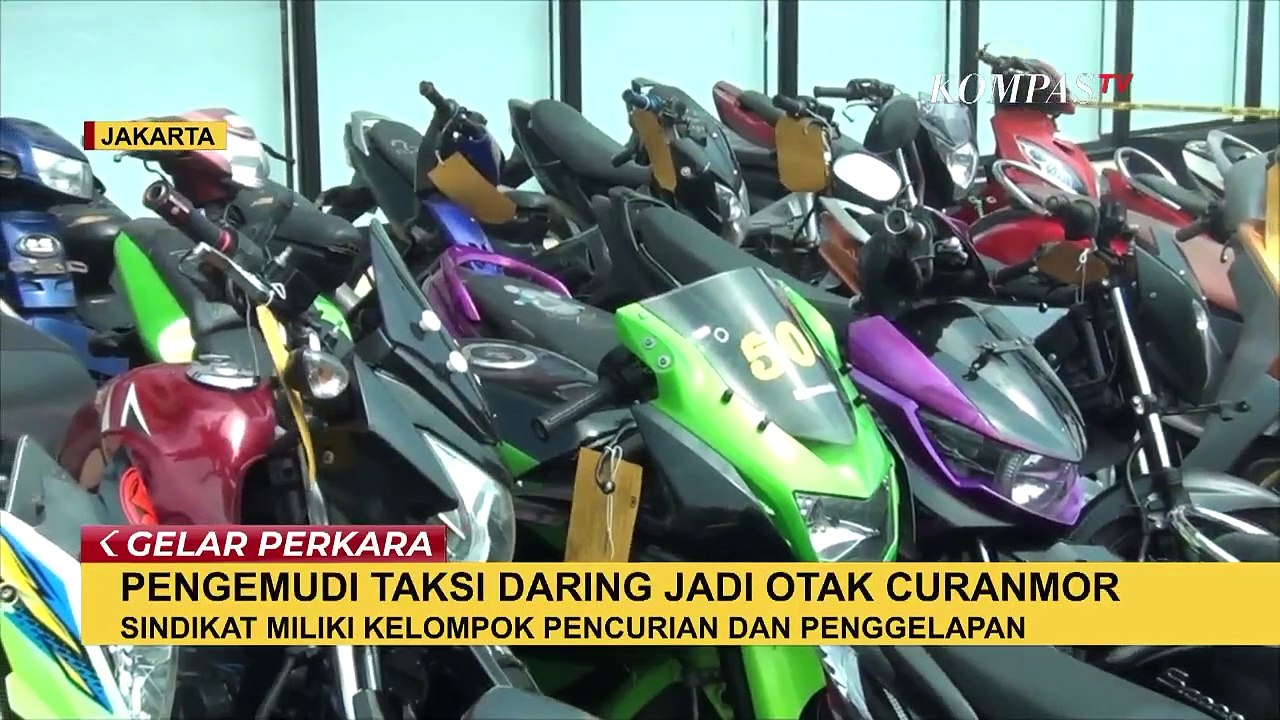 Sindikat Curanmor Tertangkap, Pengemudi Taksi Online Jadi Penadah Hasil Curian