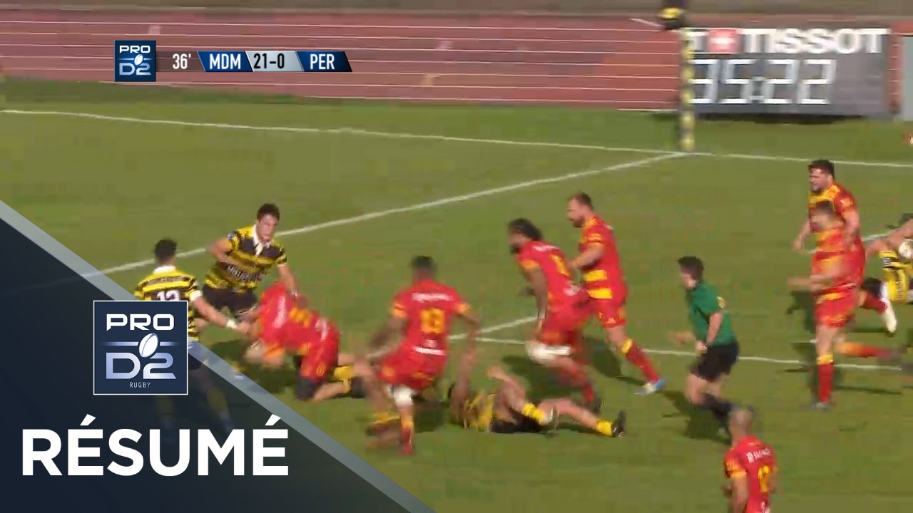 PRO D2 - Résumé Mont-de-Marsan-Perpignan: 34-14 - J18 - Saison 2019/2020