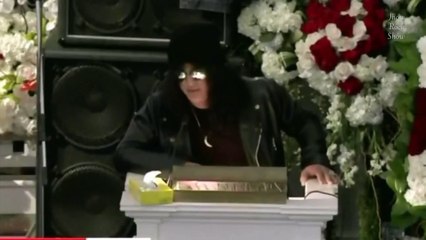 Lemmy Kilmister Funeral Slash, Mikkey Dee, Scott Ian and Dave Grohl 2016