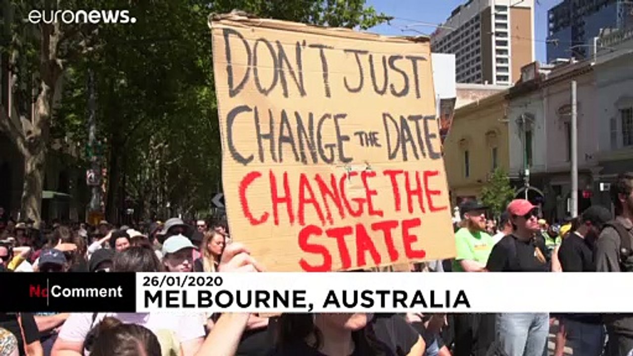 Feiern zu umstrittenem 'Australia Day' in Melbourne