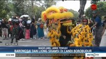 Anggota TNI Hibur Wisatawan Borobudur dengan Pertunjukan Barongsai