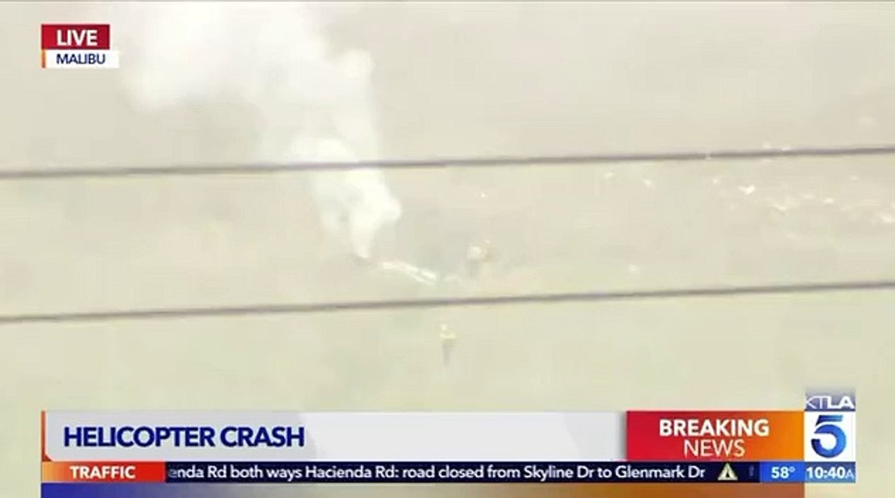 Décès de Kobe Bryant : Les images du crash de son hélicoptère